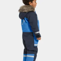 Didriksons Kids' Bjärven Coverall 4 Sapphire Blue