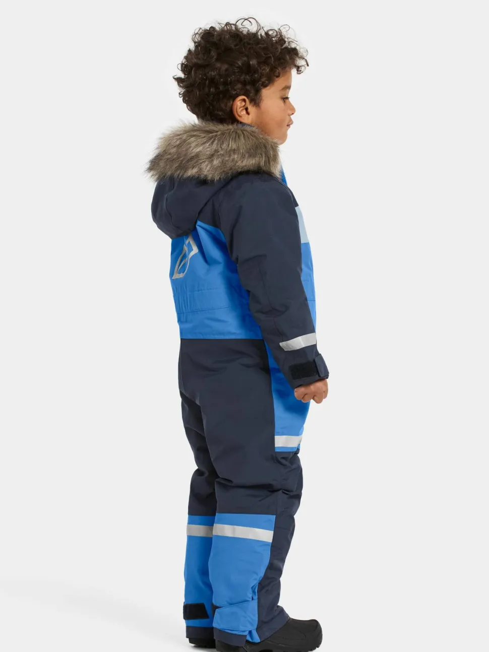Didriksons Kids' Bjärven Coverall 4 Sapphire Blue
