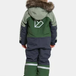 Didriksons Kids' Bjärven Coverall 4 Light Moss