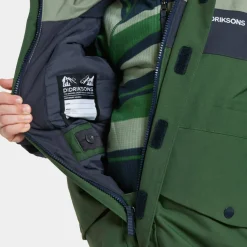 Didriksons Kids' Bjärven Coverall 4 Light Moss