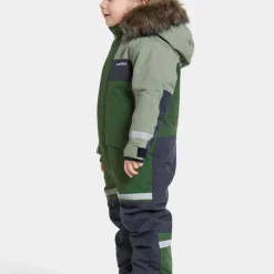 Didriksons Kids' Bjärven Coverall 4 Light Moss