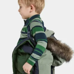 Didriksons Kids' Bjärven Coverall 4 Light Moss