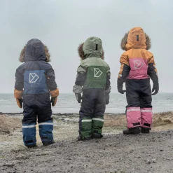 Didriksons Kids' Bjärven Coverall 4 Light Moss