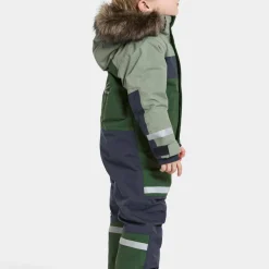 Didriksons Kids' Bjärven Coverall 4 Light Moss