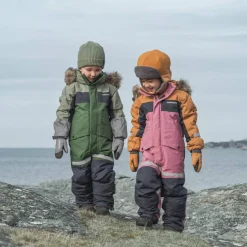 Didriksons Kids' Bjärven Coverall 4 Light Moss