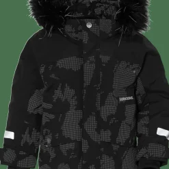 Didriksons Kids' Bjärven Special Edition Parka Island Print Reflex
