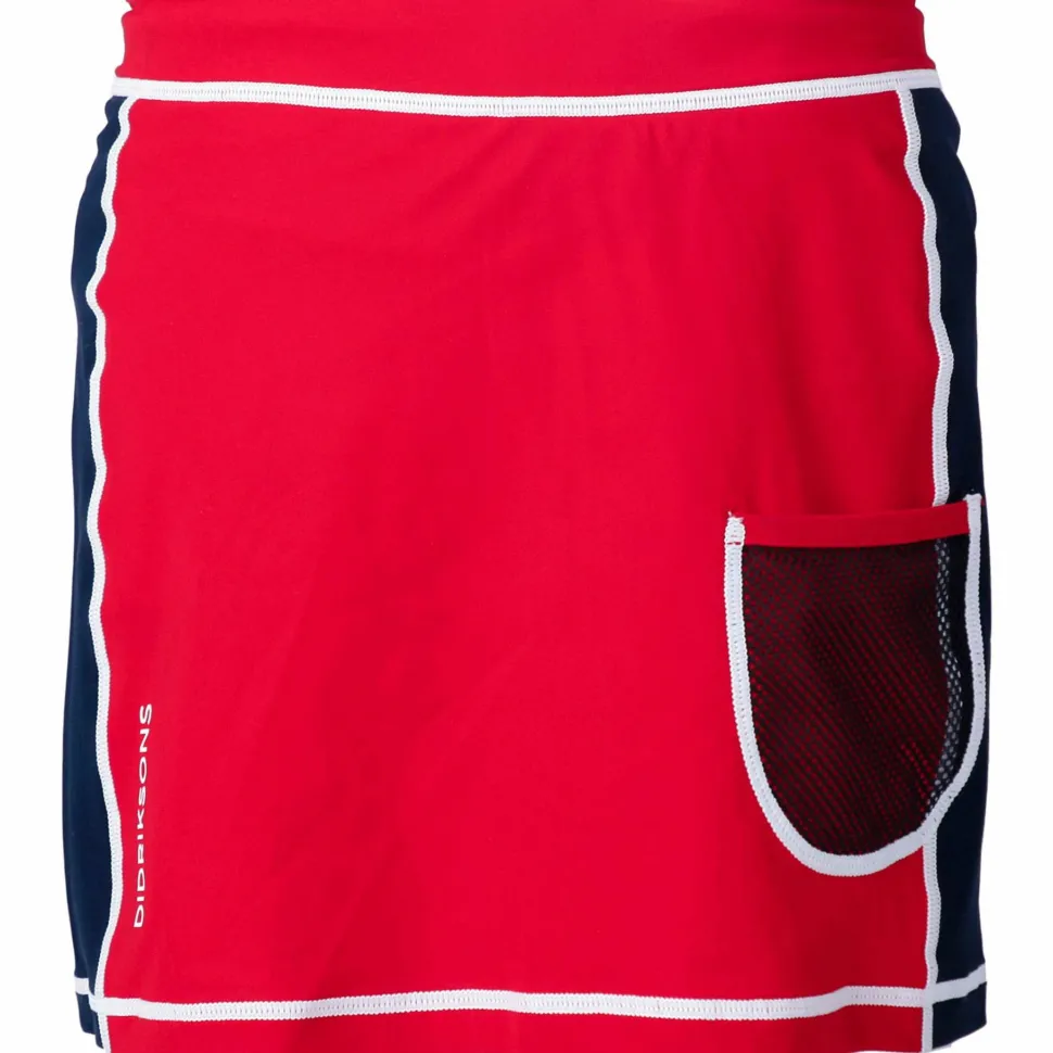 Didriksons Kids' Coral UV Skirt Chili Red