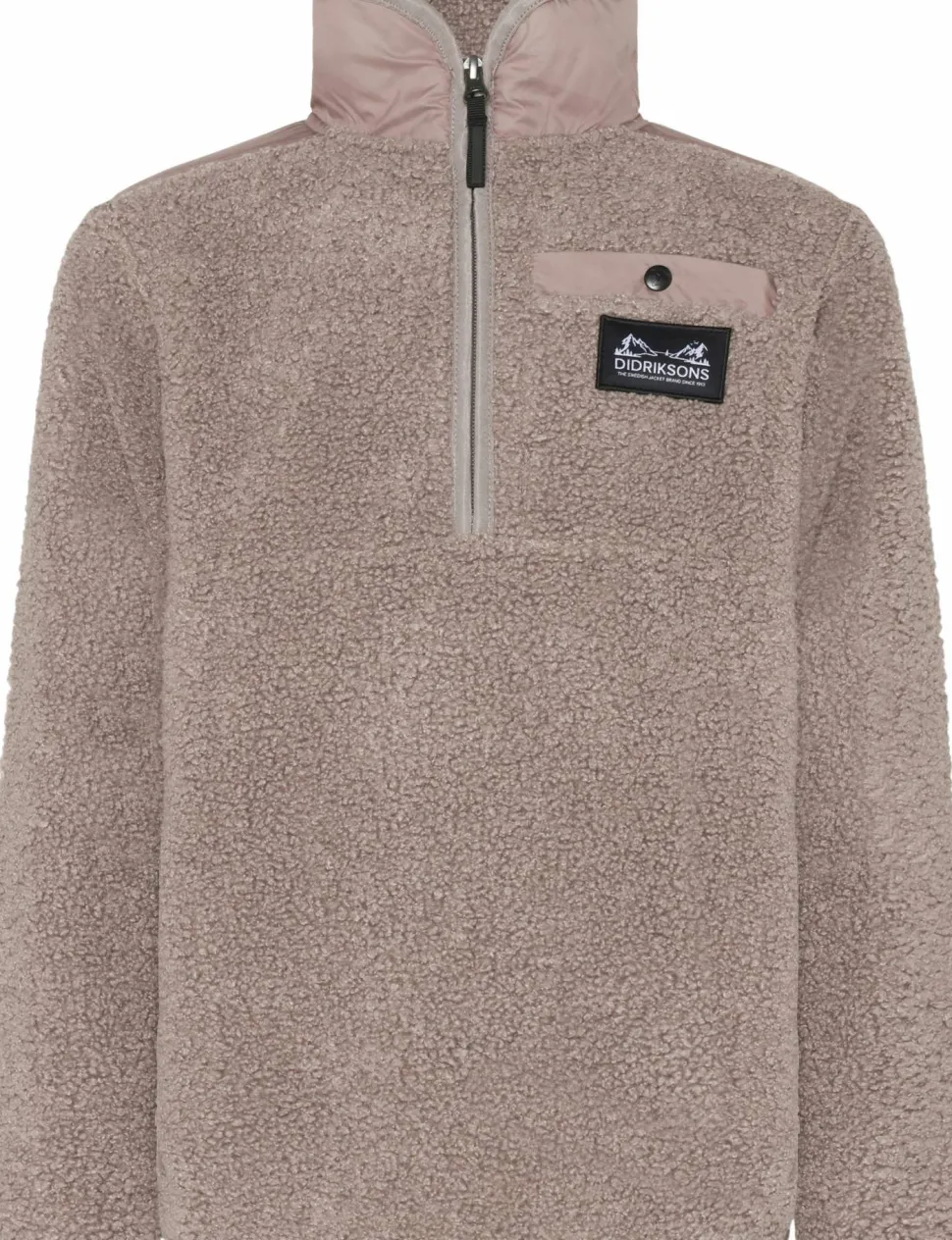 Didriksons Kids' Exa Half Zip Ash Brown