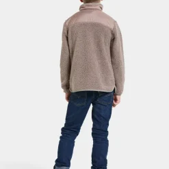 Didriksons Kids' Exa Half Zip Ash Brown