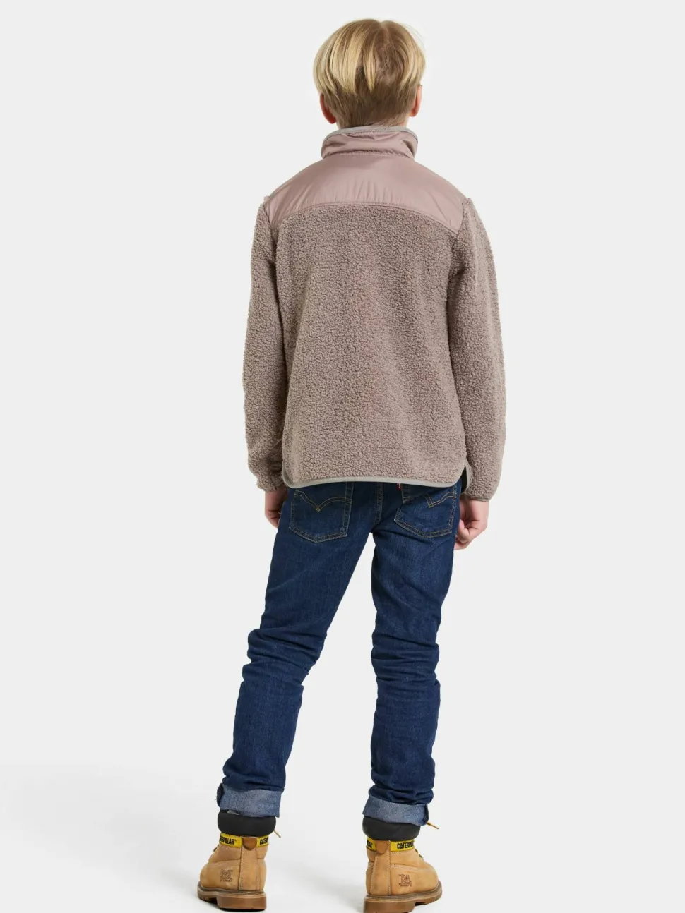 Didriksons Kids' Exa Half Zip Ash Brown