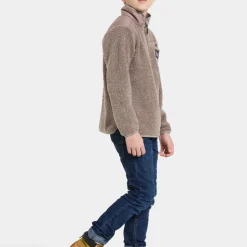 Didriksons Kids' Exa Half Zip Ash Brown