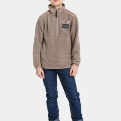 Didriksons Kids' Exa Half Zip Ash Brown
