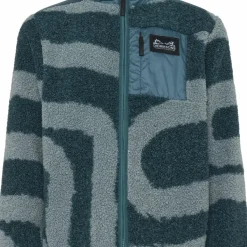 Didriksons Kids' Exa Printed Full Zip 2 Path L Blue