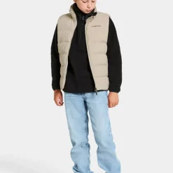Didriksons Kids' Kilo Vest Clay Beige