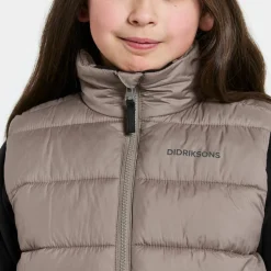 Didriksons Kids' Kilo Vest 2 Ash Brown
