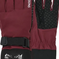 Didriksons Kids' Lovas Five Finger Gloves 2 Anemon Red