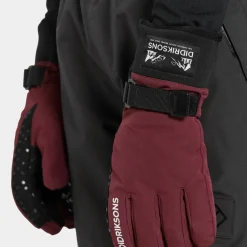 Didriksons Kids' Lovas Five Finger Gloves 2 Anemon Red
