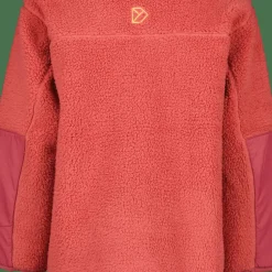 Didriksons Kids' Marmor Full Zip Long Mineral Red