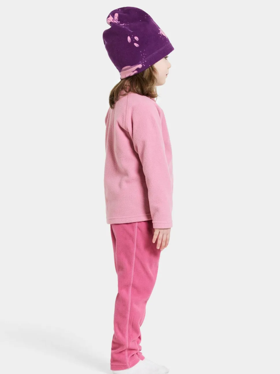 Didriksons Kids' Monte Full Zip 10 Light Heather Pink