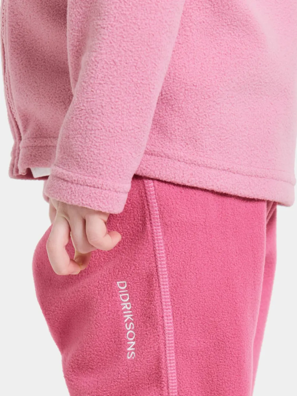 Didriksons Kids' Monte Full Zip 10 Light Heather Pink