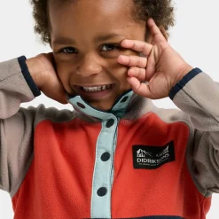 Didriksons Kids' Monte Half Button 5 Paprika
