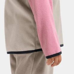 Didriksons Kids' Monte Half Button 5 Heather Pink