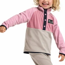 Didriksons Kids' Monte Half Button 5 Heather Pink