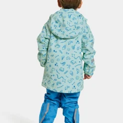 Didriksons Kids' Norma Printed Jacket 3 Doodle Pale Mint