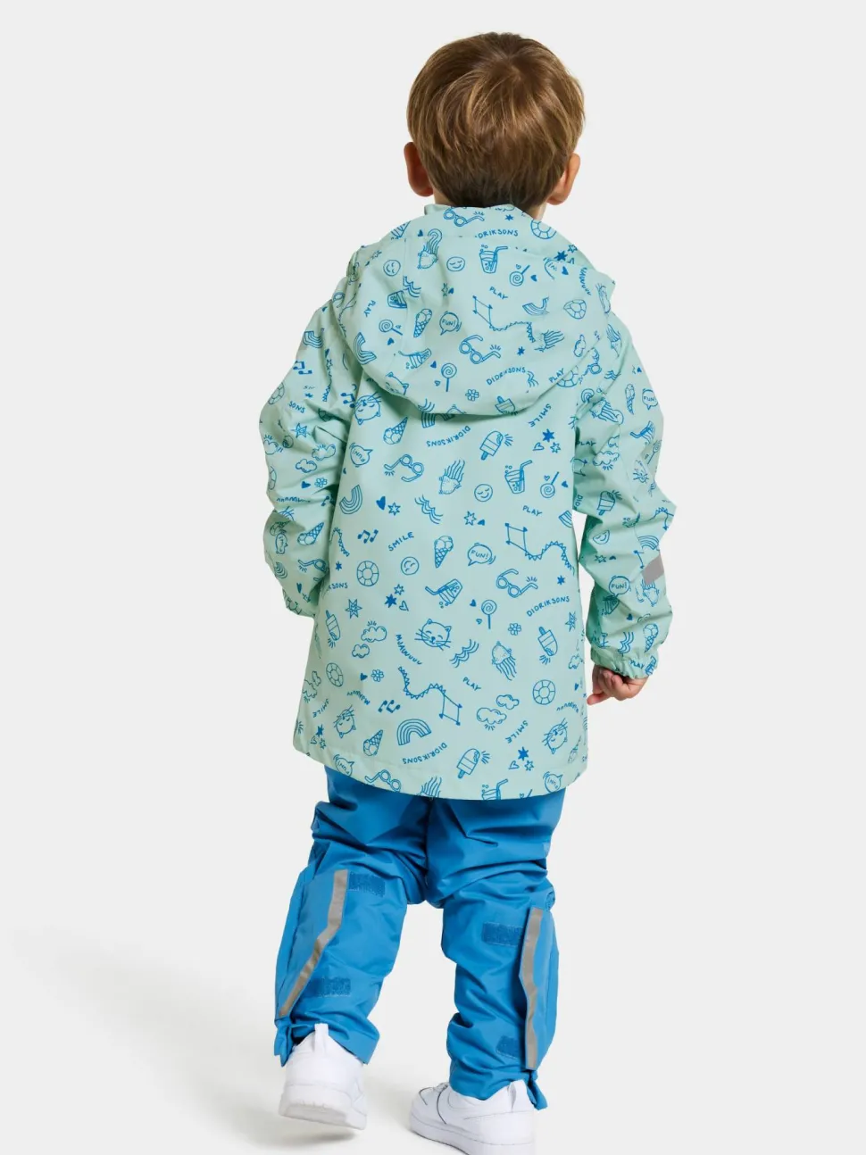 Didriksons Kids' Norma Printed Jacket 3 Doodle Pale Mint