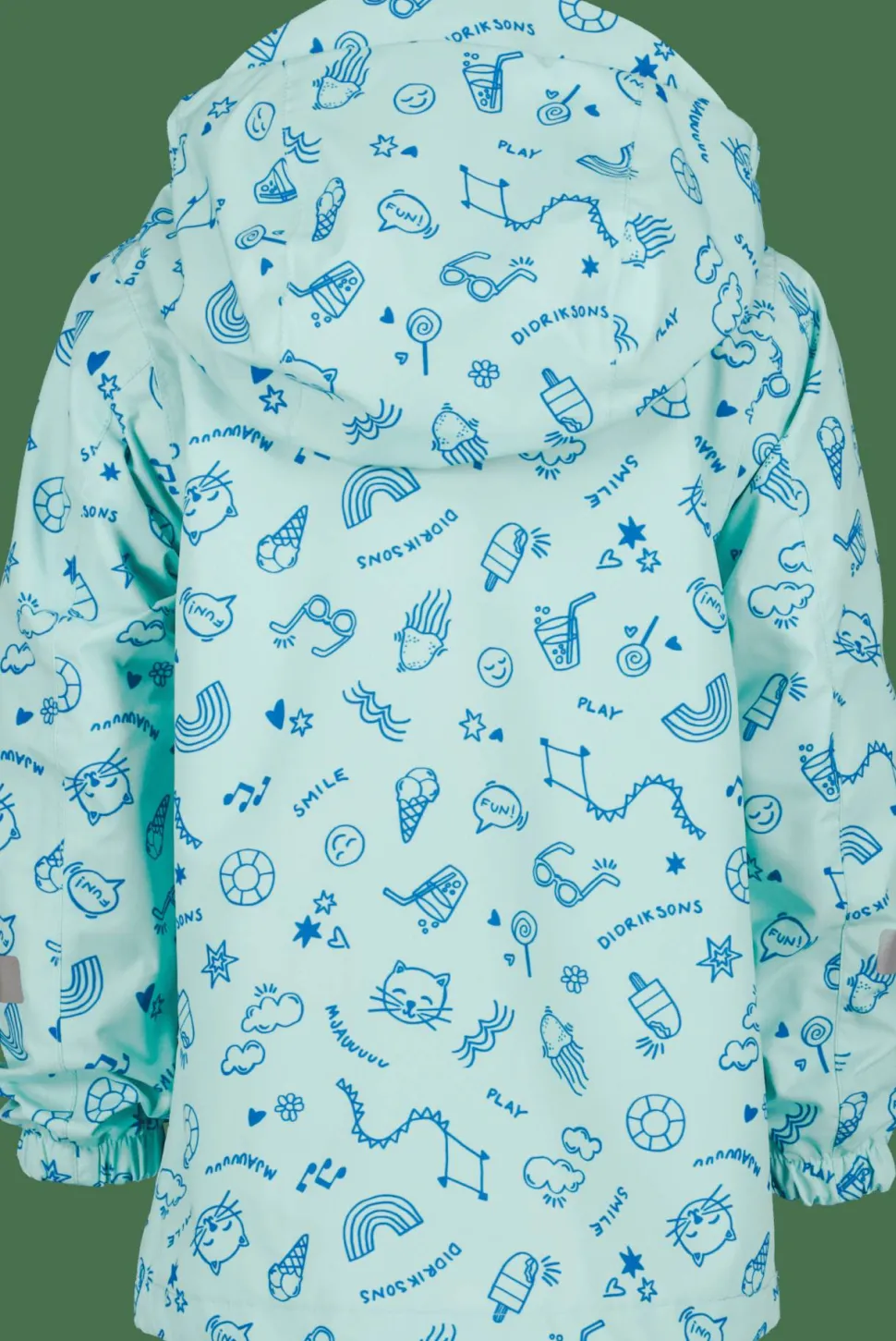 Didriksons Kids' Norma Printed Jacket 3 Doodle Pale Mint