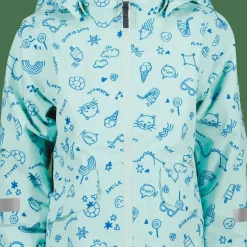 Didriksons Kids' Norma Printed Jacket 3 Doodle Pale Mint