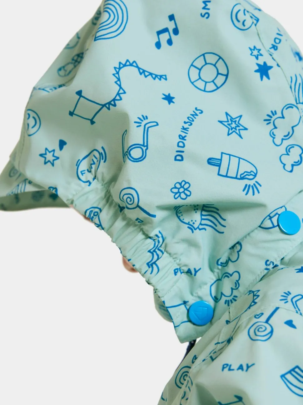 Didriksons Kids' Norma Printed Jacket 3 Doodle Pale Mint
