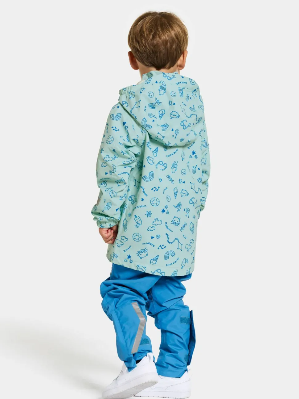Didriksons Kids' Norma Printed Jacket 3 Doodle Pale Mint