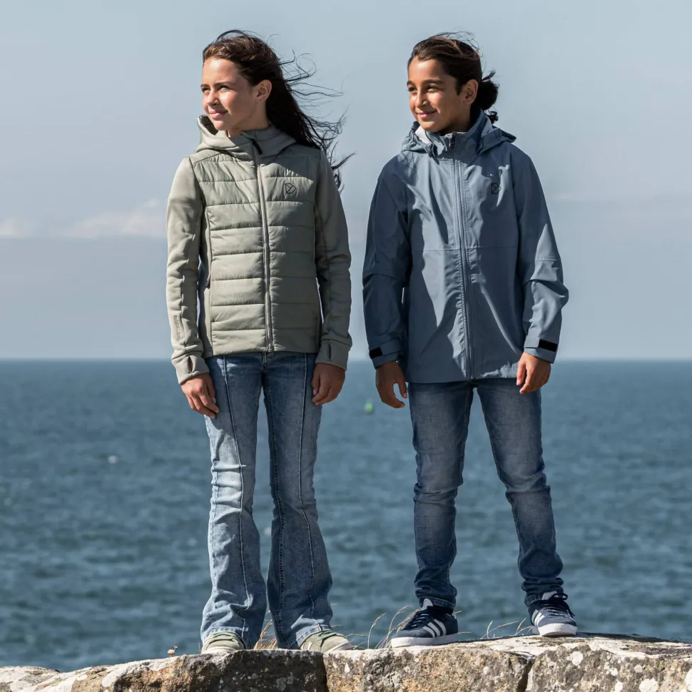 Didriksons Kids' Piko Jacket 9 Blue Fog
