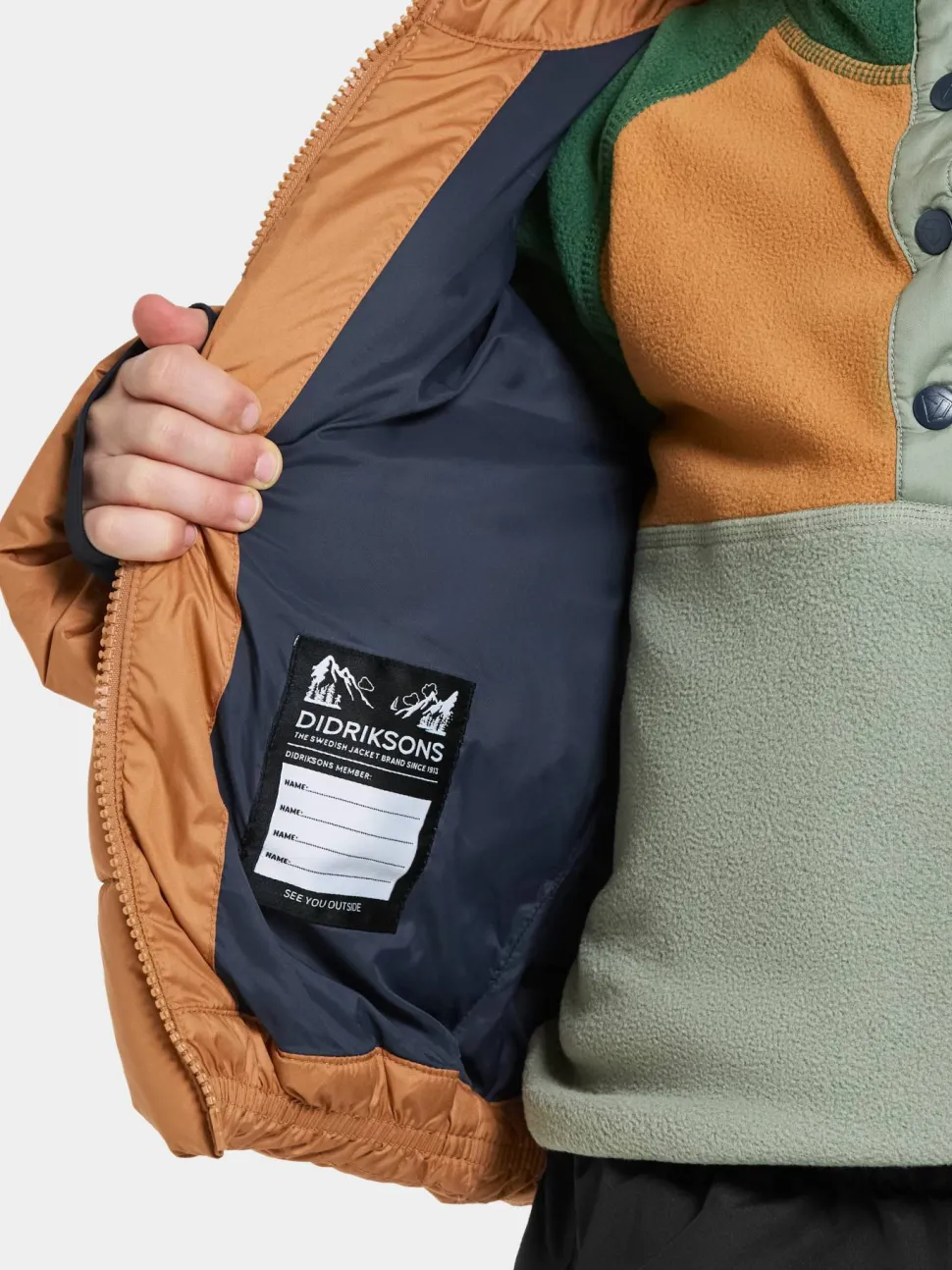 Didriksons Kids' Roxen Jacket Almond Tree