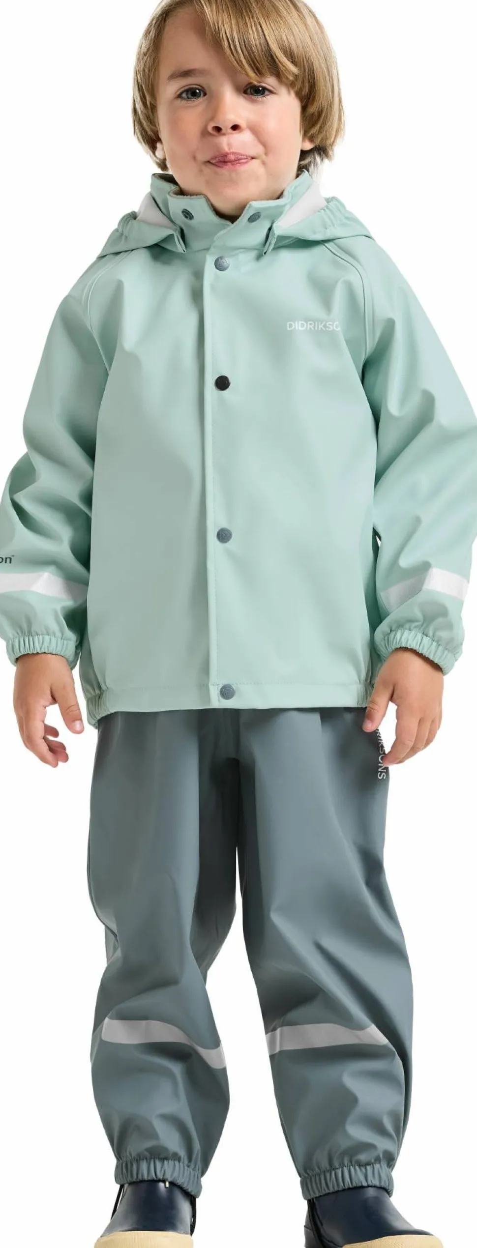 Didriksons Kids' Slaskeman Set 4 Ocean Mint