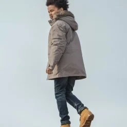 Didriksons Kids' Sylvin Parka Ash Brown