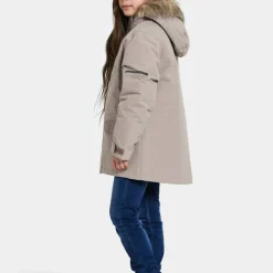 Didriksons Kids' Sylvin Parka Ash Brown