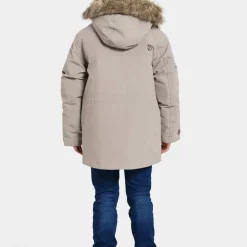 Didriksons Kids' Sylvin Parka Ash Brown