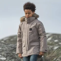 Didriksons Kids' Sylvin Parka Ash Brown