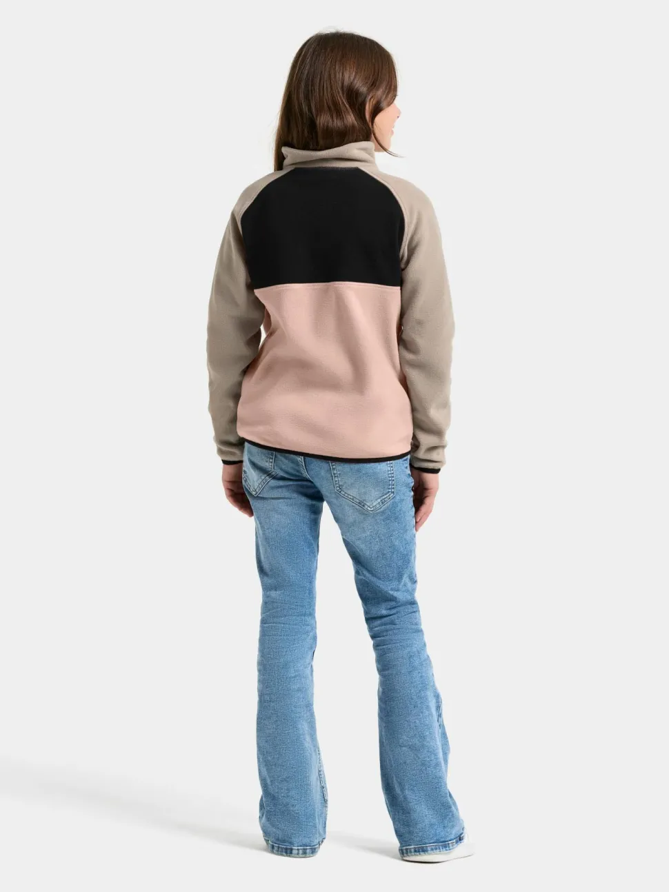 Didriksons Kids' Yokto Half Button 2 Vintage Pink
