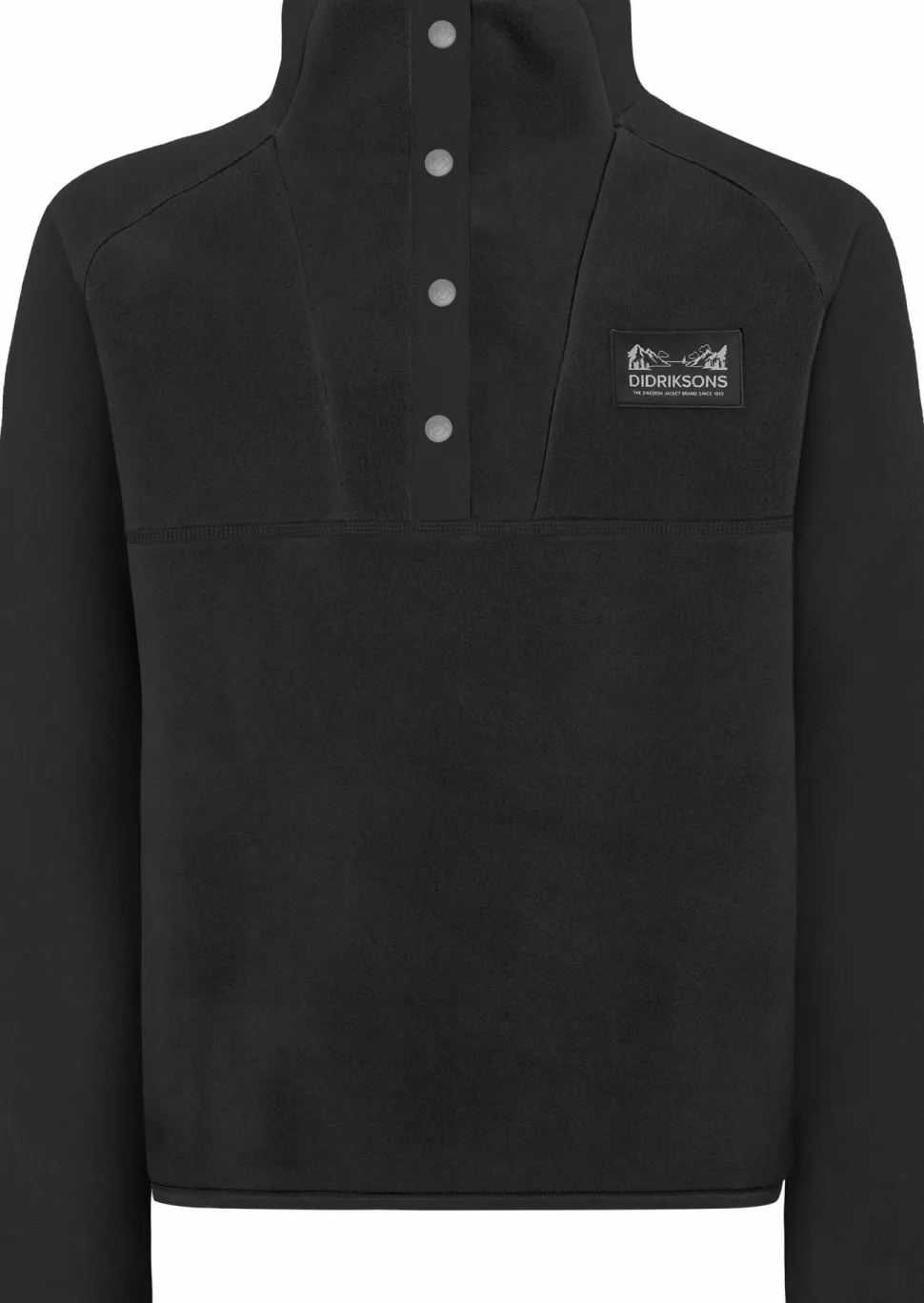 Didriksons Kids' Yokto Half Button 2 Black