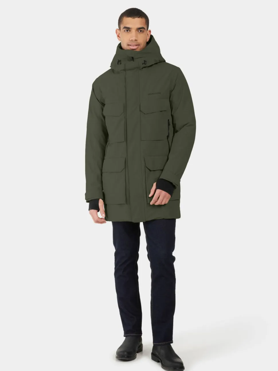 Didriksons Men's Drew Parka 8 Deep Green