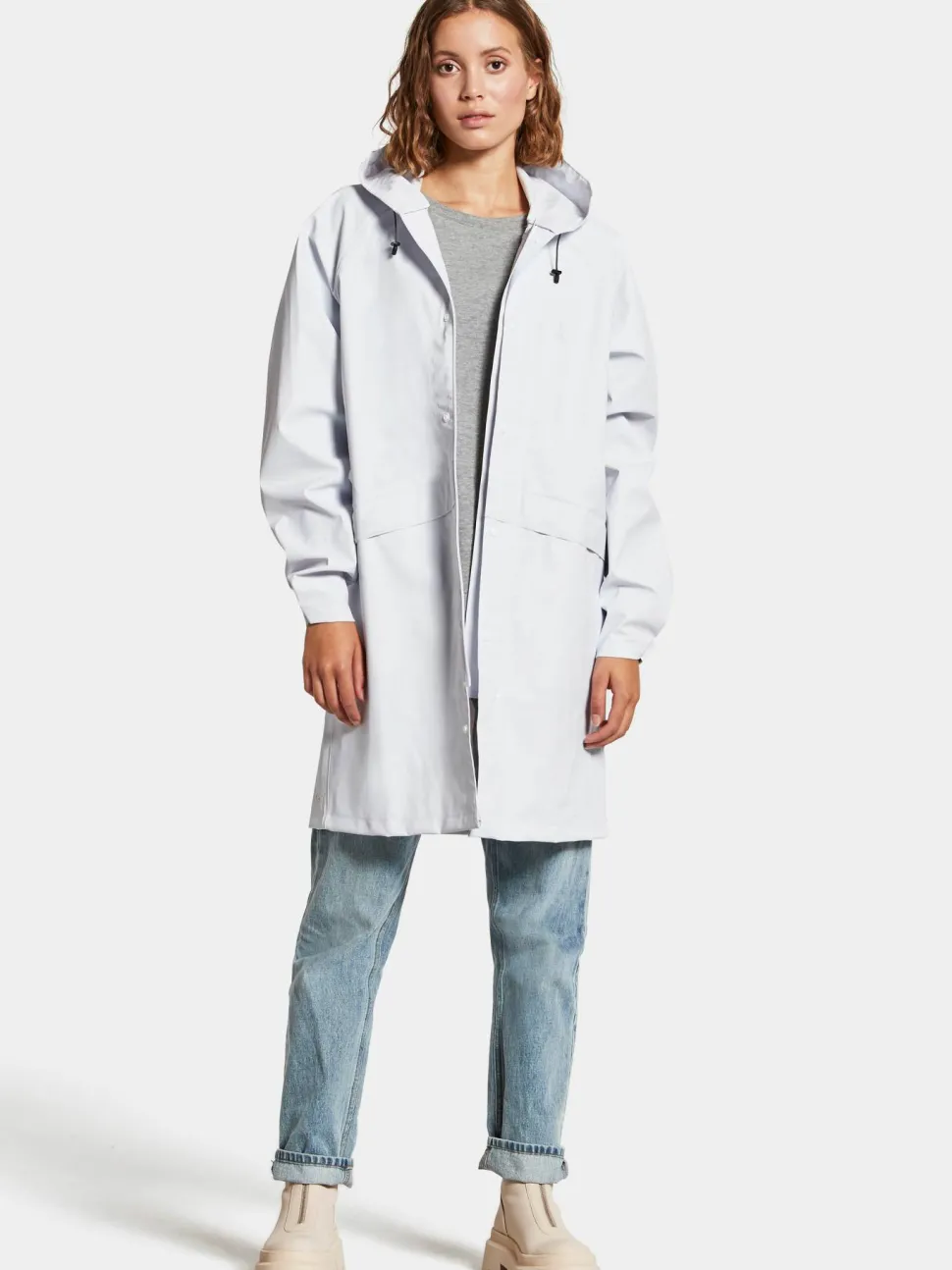 Didriksons Unisex Avon Parka Galon Snow White