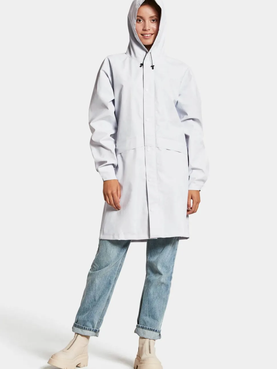 Didriksons Unisex Avon Parka Galon Snow White