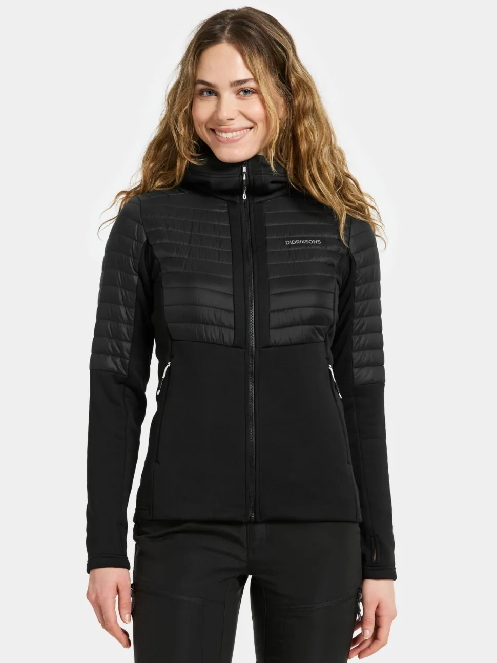 Didriksons Women's Annema Full Zip 6 Black