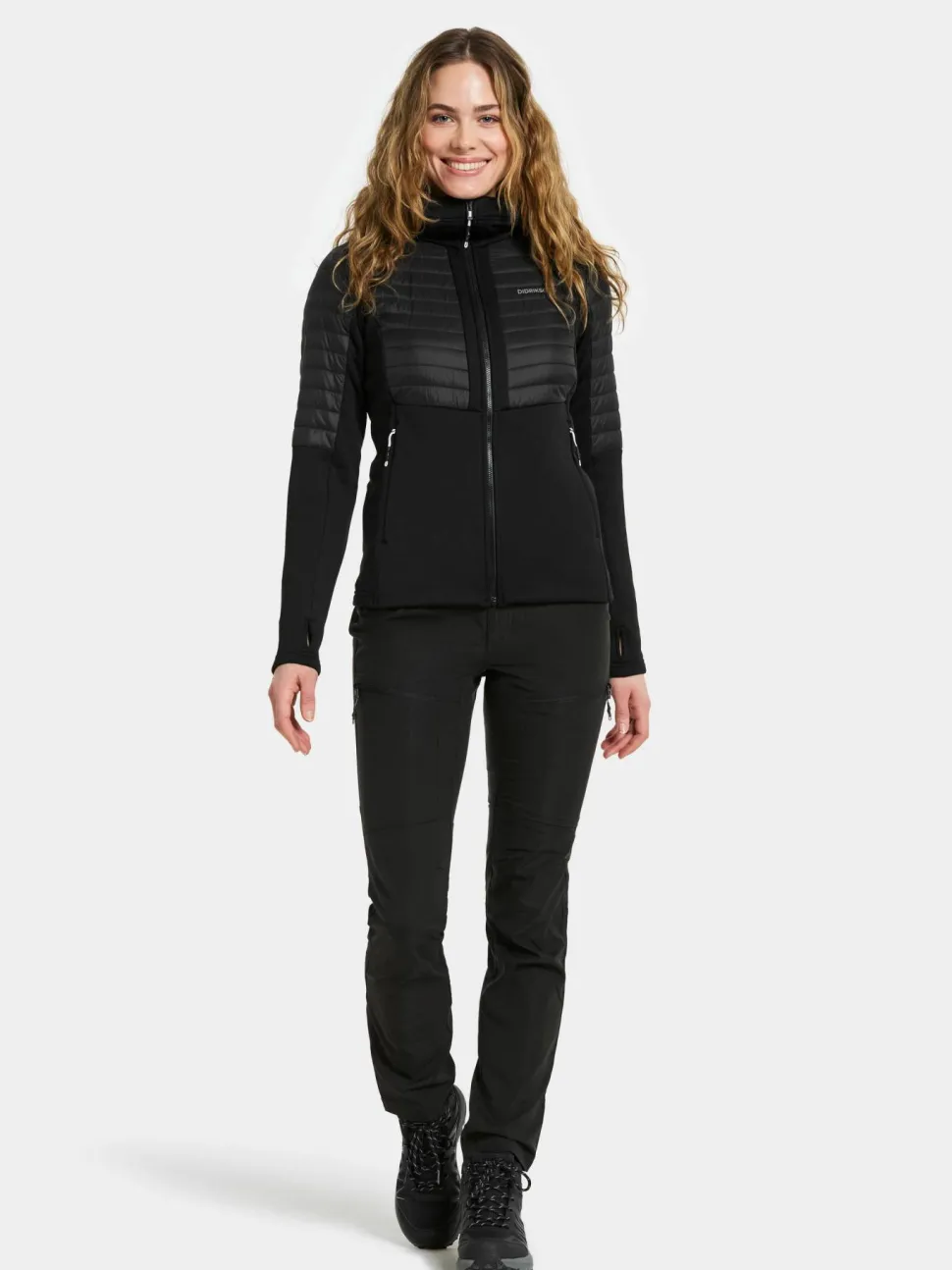 Didriksons Women's Annema Full Zip 6 Black