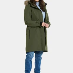 Didriksons Women's Erika Parka 3 Deep Green