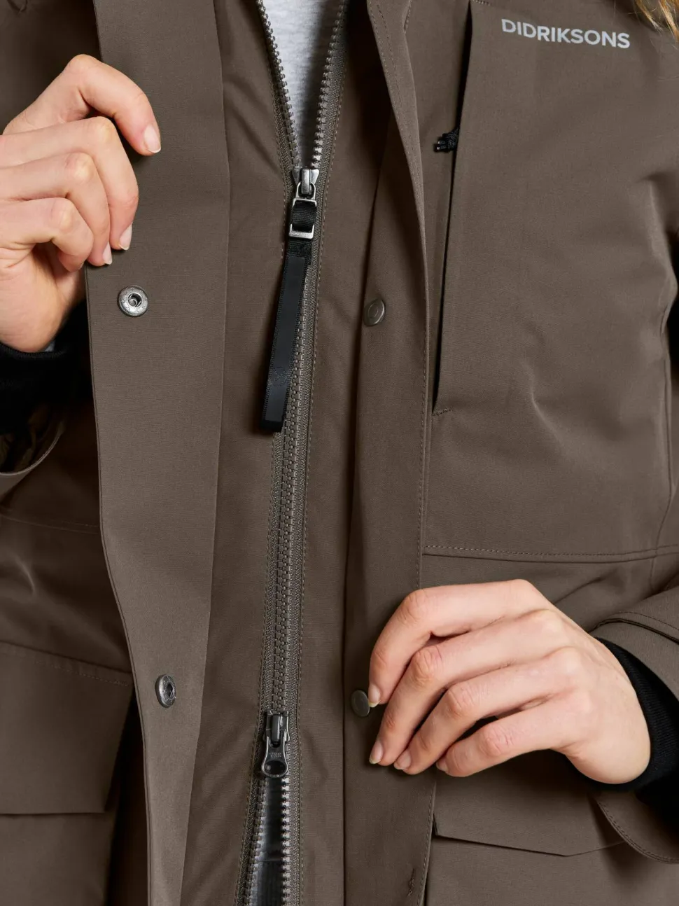 Didriksons Women's Harriet Parka Mocha Brown