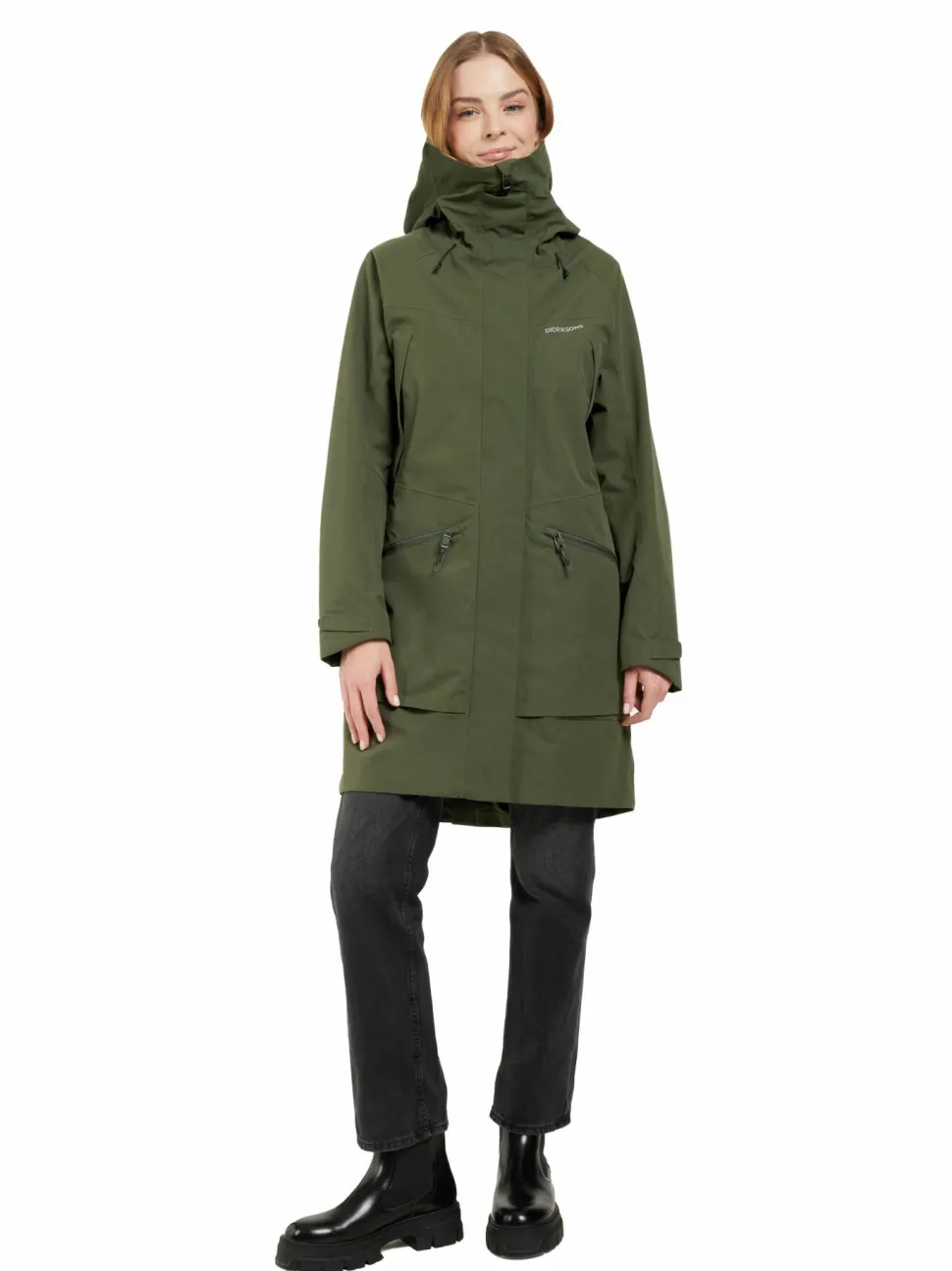 Didriksons Women's Ilma Parka 8 Deep Green